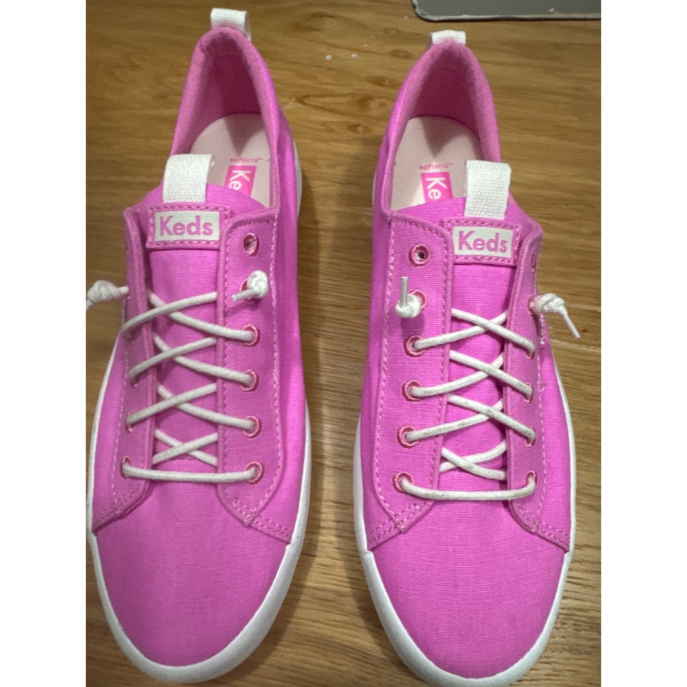 Keds Chillax Pink Canvas Slip On Sneakers Womens Low Top Shoes 8.5 - Picture 2 of 4